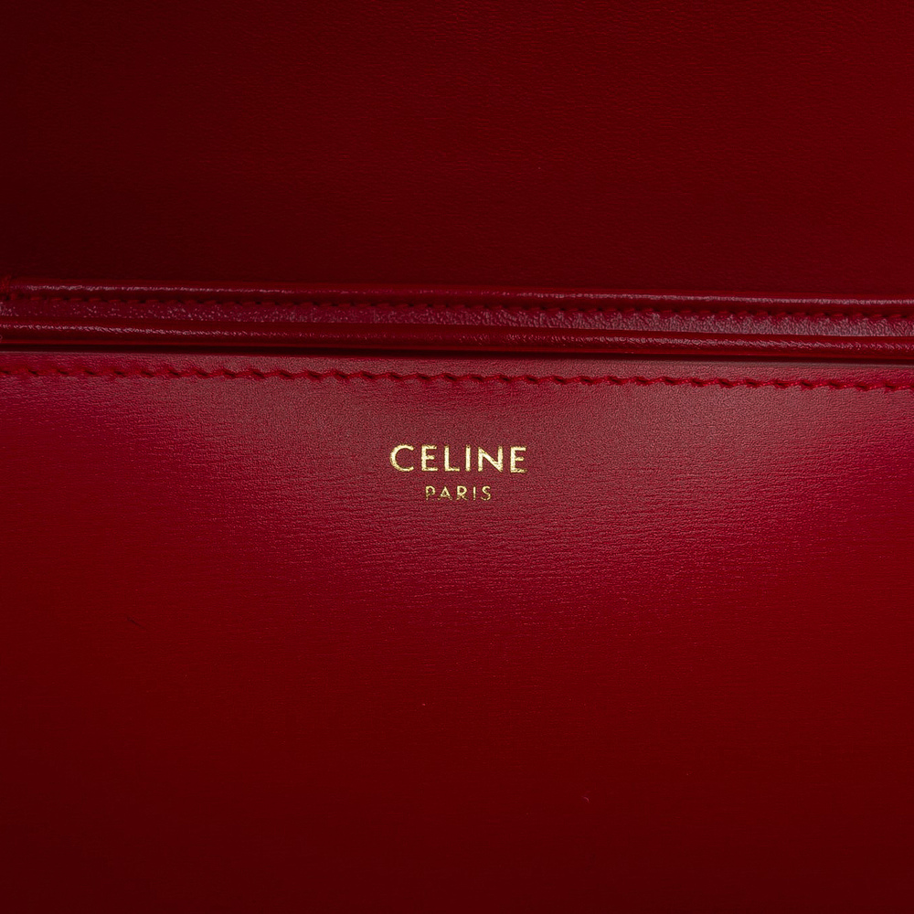 Pre-Loved Celine Classique Shiny Calfskin Triomphe Crossbody - Picture 5 of 11